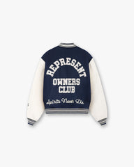 Represent Owners Club Varsity Jacket - Midnight Navy