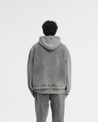Initial Boxy Hoodie - Vintage Grey
