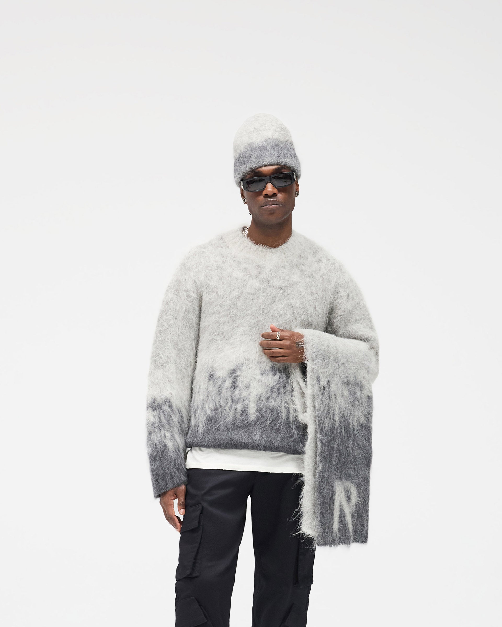 Ombre Sweater - Light Grey