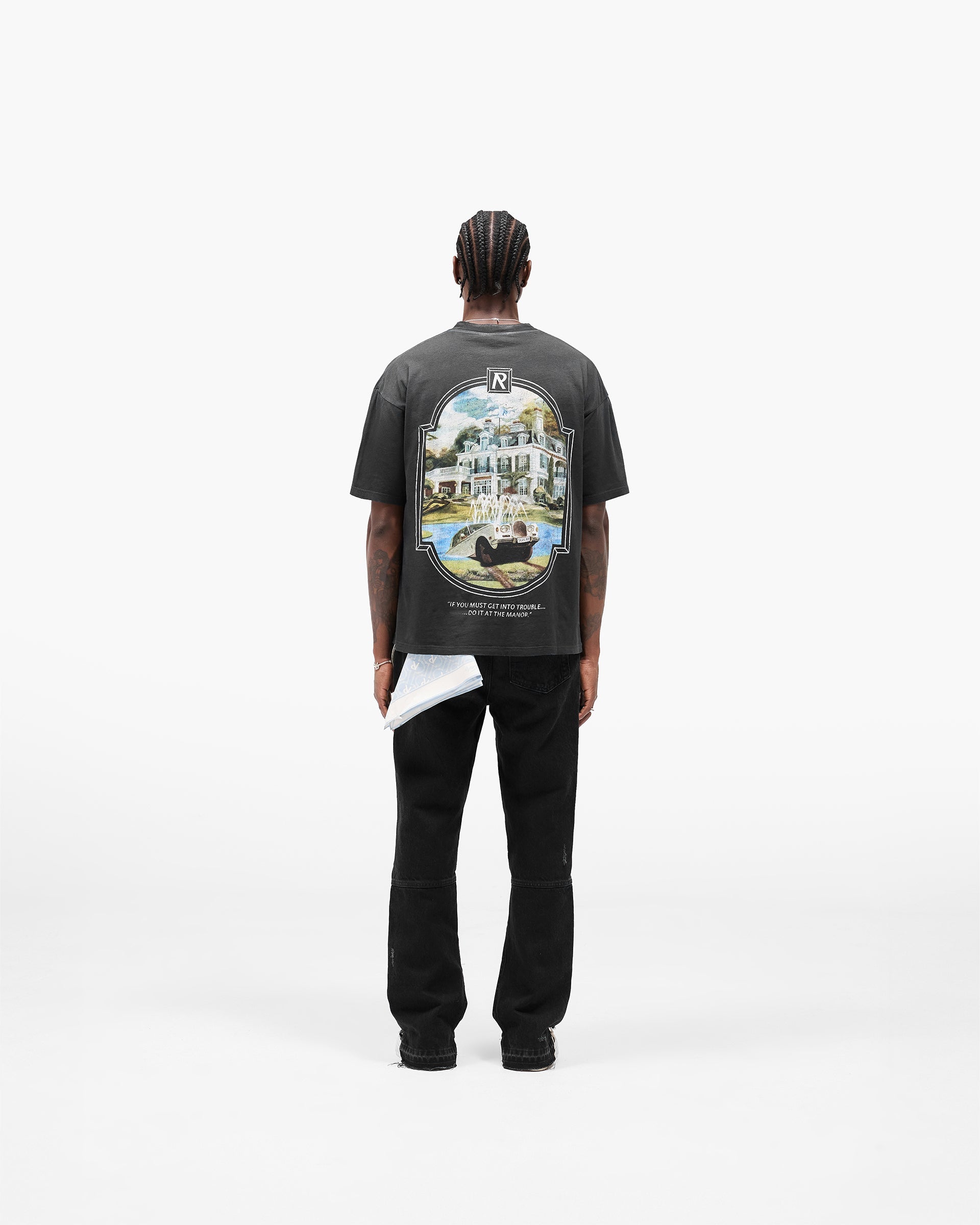 Revere Manor T-Shirt - Stained Black