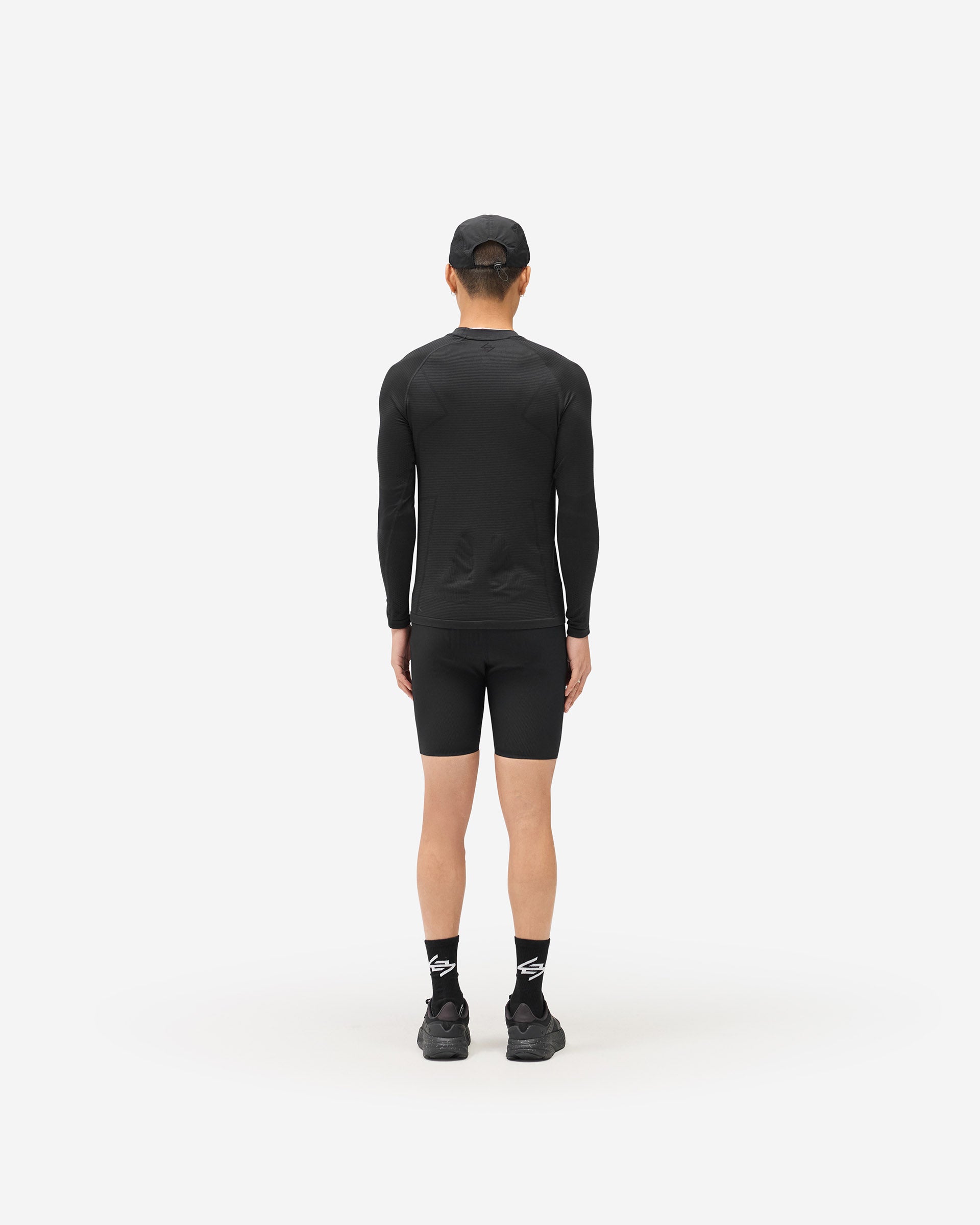 247 Ribbed Half Tight - Black