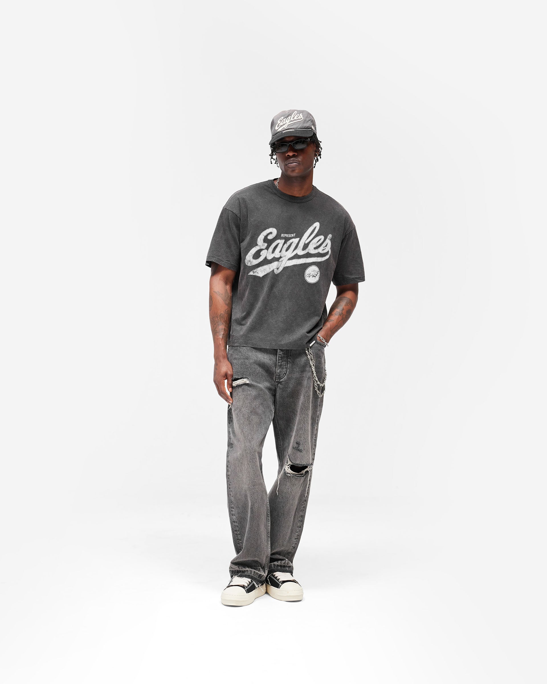 Philadelphia Eagles x Represent T-Shirt - Vintage Grey