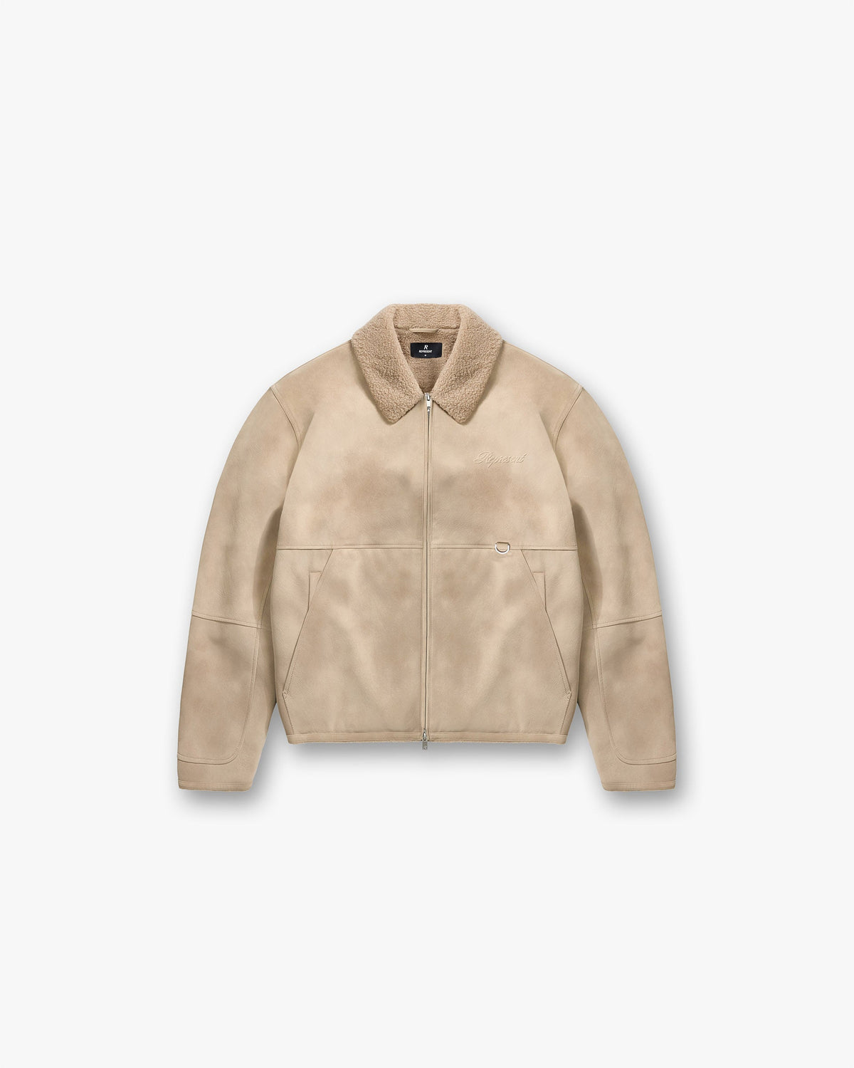 Faux Shearling Jacket - Cafe