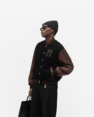 Varsity Bomber - Jet Black