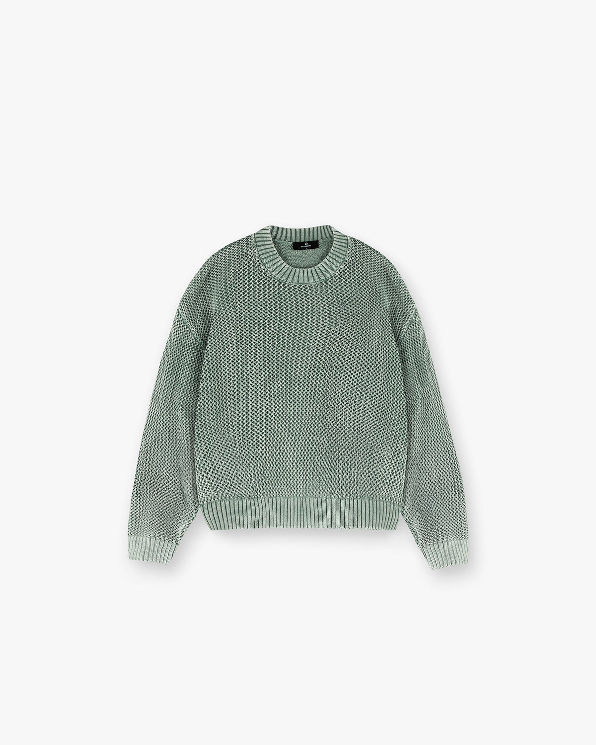 Open Gauge Knit Sweater - Forest Green