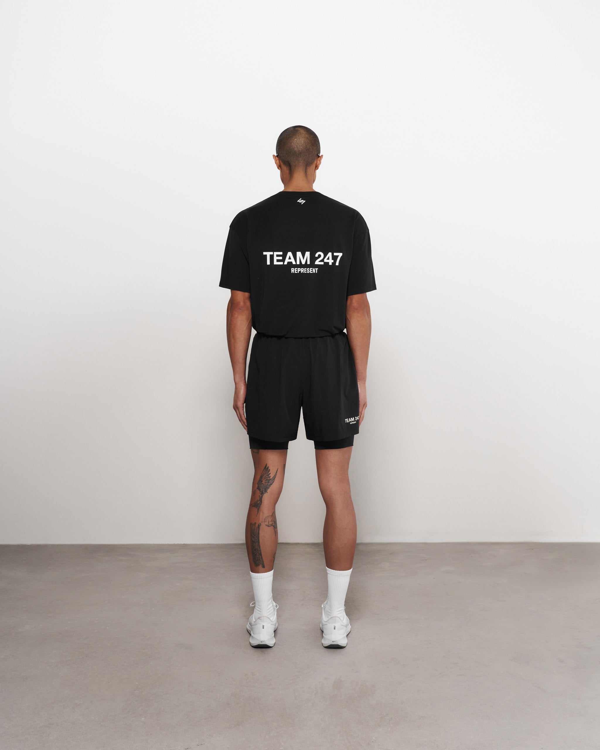 Team 247 2-In-1 Shorts - Black