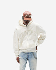 Represent Owners Club Zip Through Hoodie - Chalk