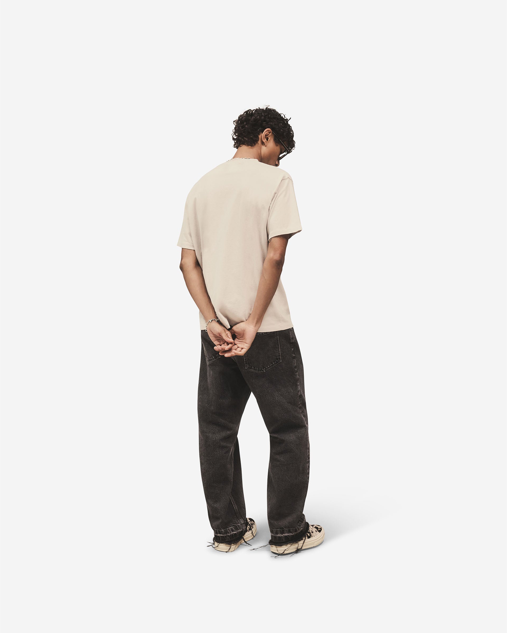 Metal Block Logo T-Shirt - Concrete