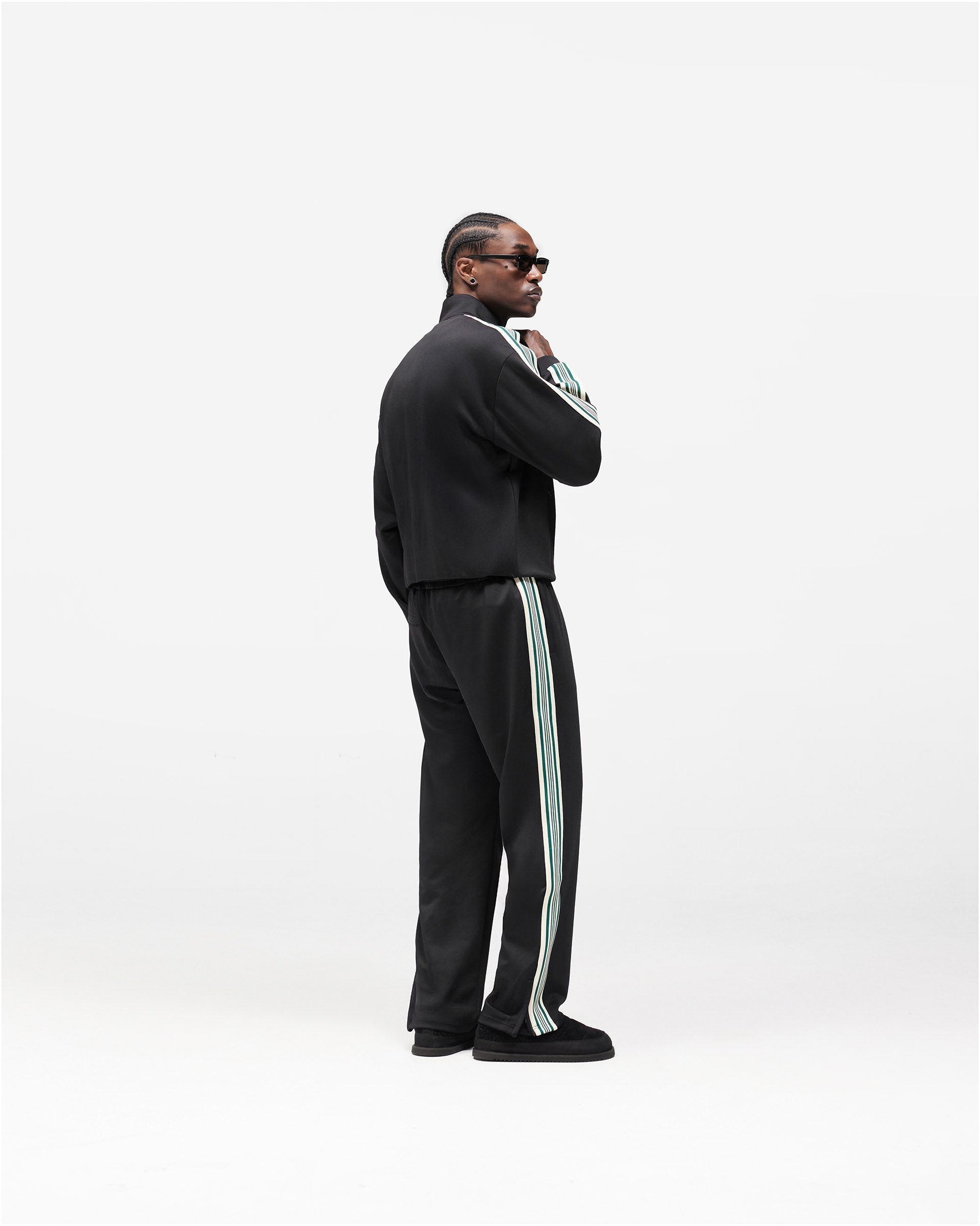 Taped Track Jacket - Jet Black