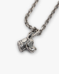 Doberman Pendant Necklace - Silver