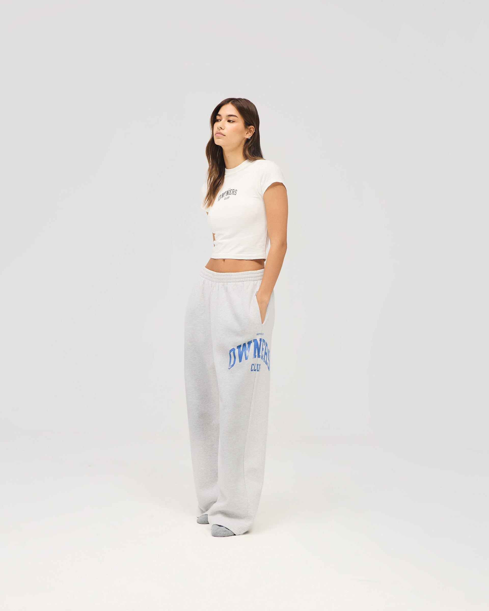 Represent Owners Club Sweatpant - Sprayed Ice Grey Marl