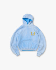Represent X Belstaff Born To Bike Hoodie - Mid Blue