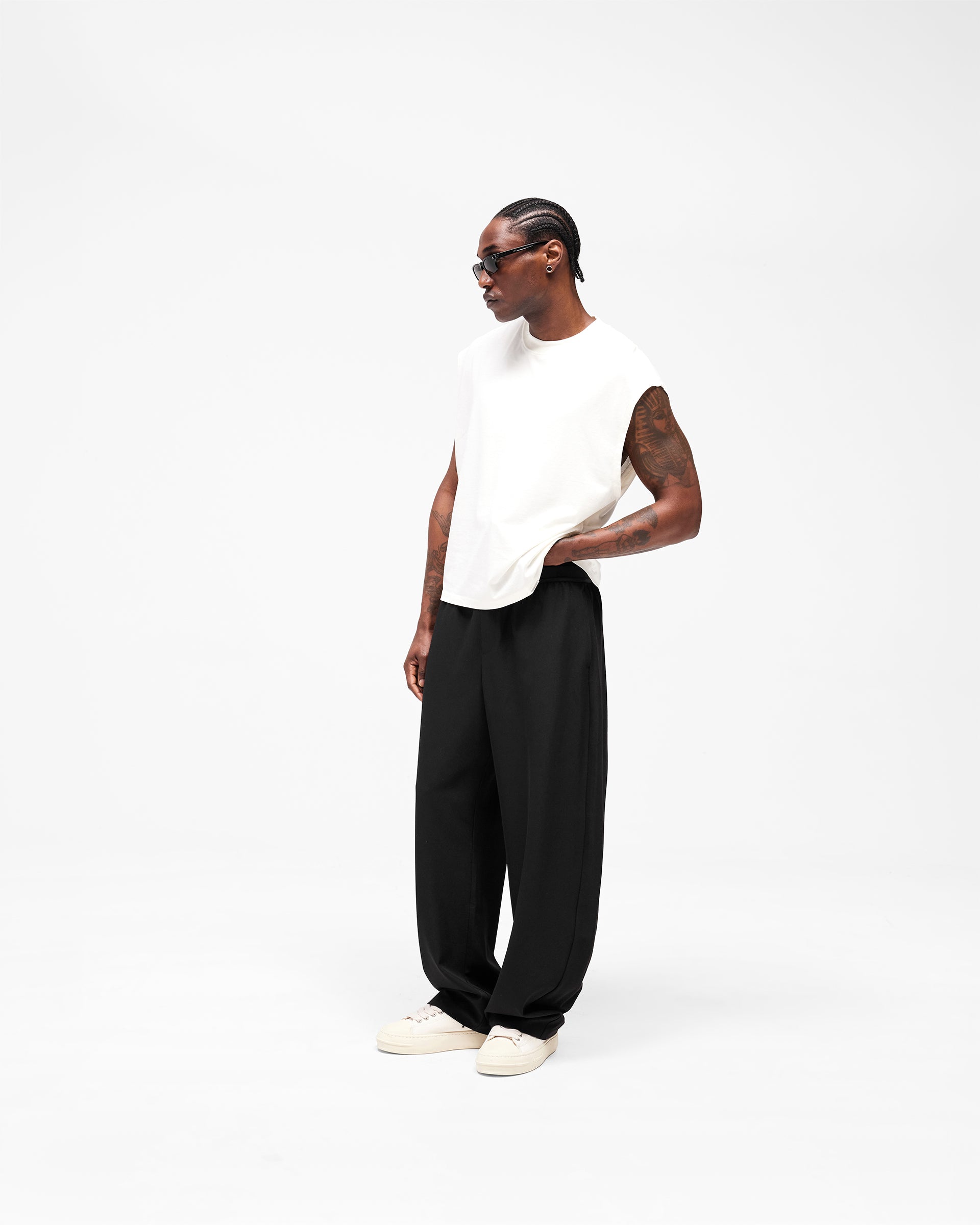 Initial Tape Pant - Jet Black
