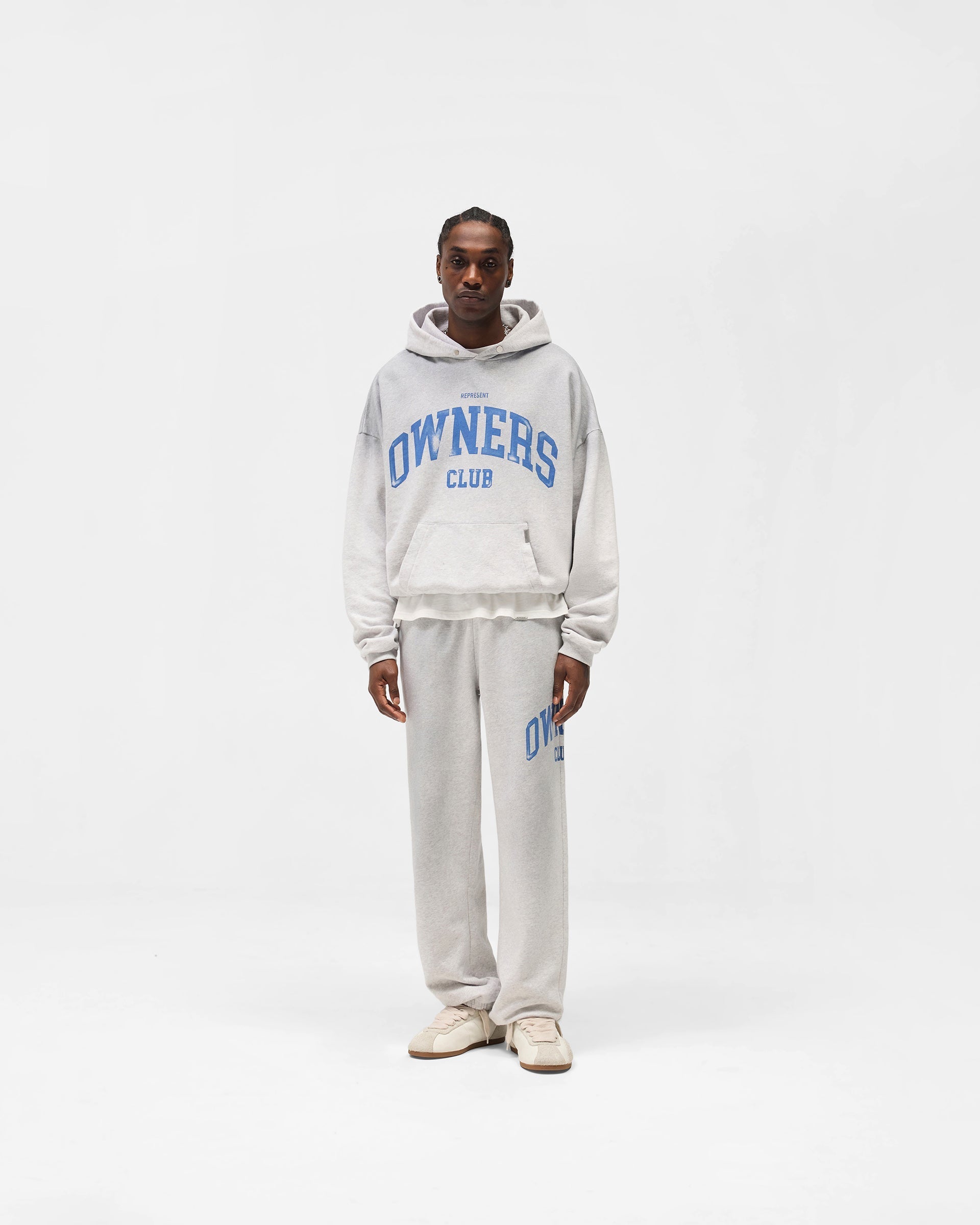 Represent Owners Club Hoodie - Sprayed Ice Grey Marl
