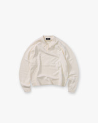 Knitted Polo - Aged White