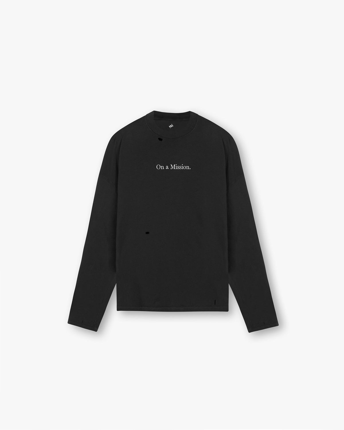 247 On A Mission Long Sleeve T-Shirt - Jet Black