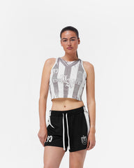 Printed Vest - Flat White