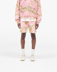 Realtree® Mesh Shorts- Washed Pink Camo