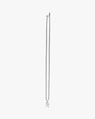 R Pendant Necklace - Silver