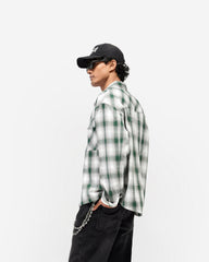 Waffle Flannel - Dark Green