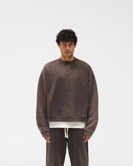 Initial Boxy Sweater - Coffee